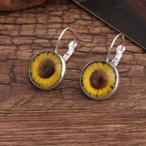 Sunflower earrings
